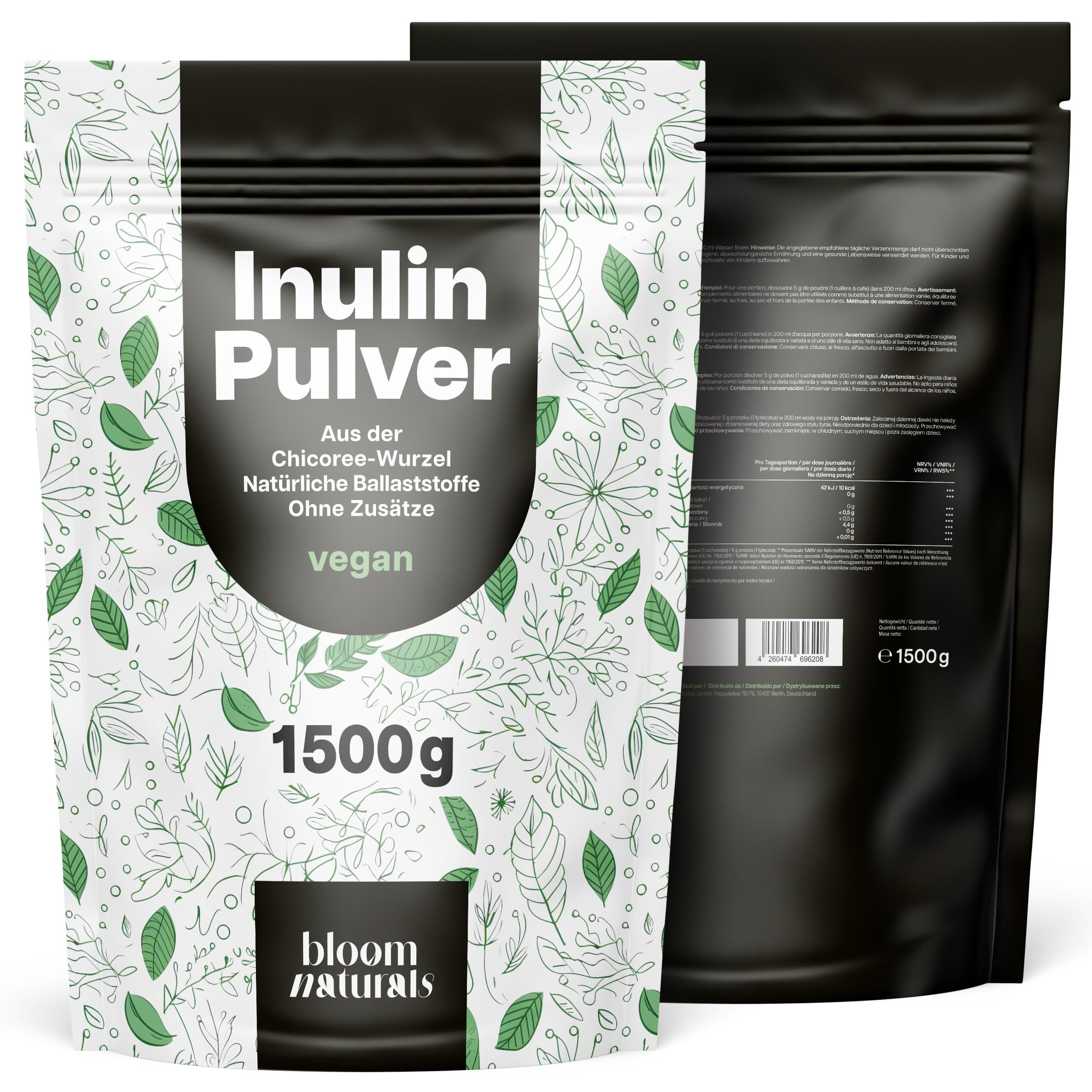 Bloom Naturals Inulin Pulver