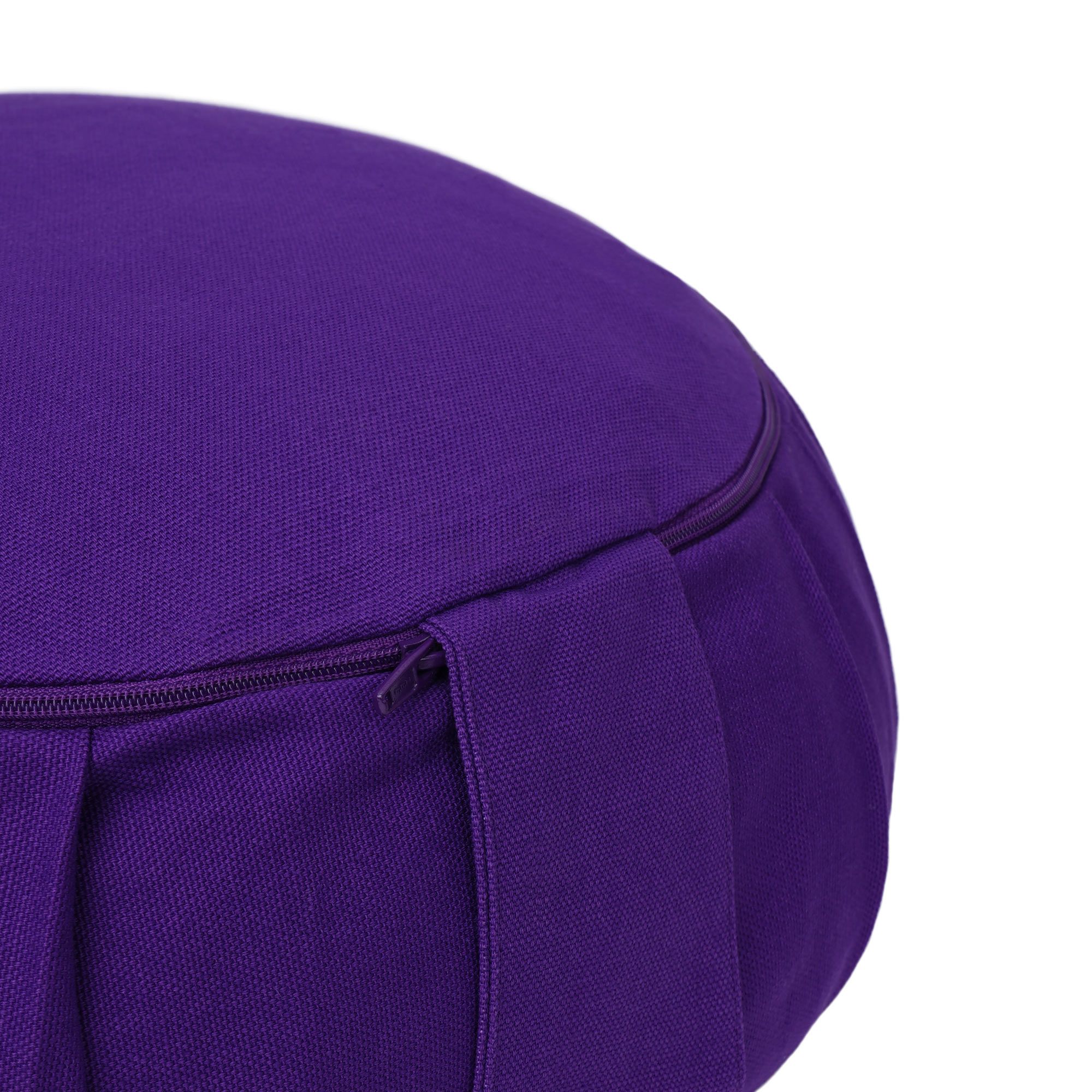 yogabox Meditationskissen / Yogakissen Zafu BASIC mit ZIP - lila - 31 x 31 x 15,0 cm
