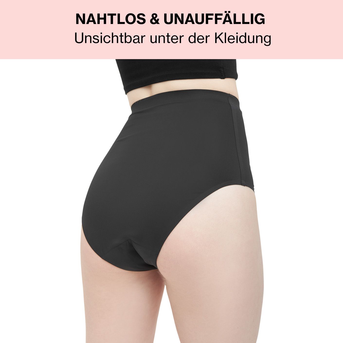 mymonthlys High Waist Periodenslip - starke Blutung bis 5 Tampons - sehr saugstark & bequem