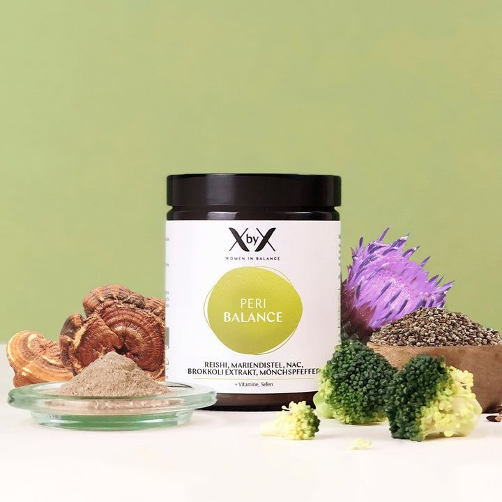 XbyX® Peri Balance - Hormon-Balance ab der Perimenopause - Reishi, Mariendistel & Mönchspfeffer