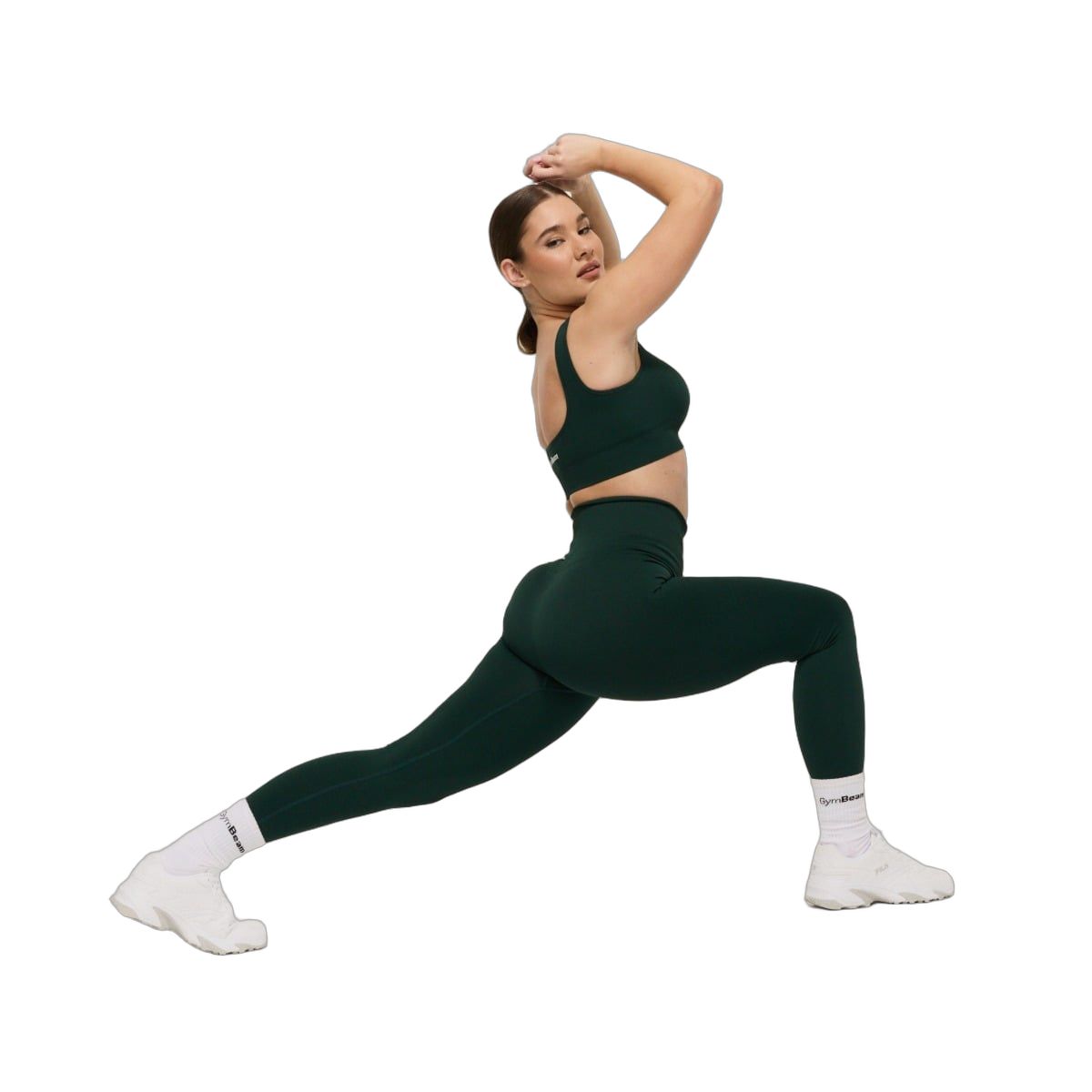 GymBeam Leggings Damen nahtlos mit hoher Taille in Forest