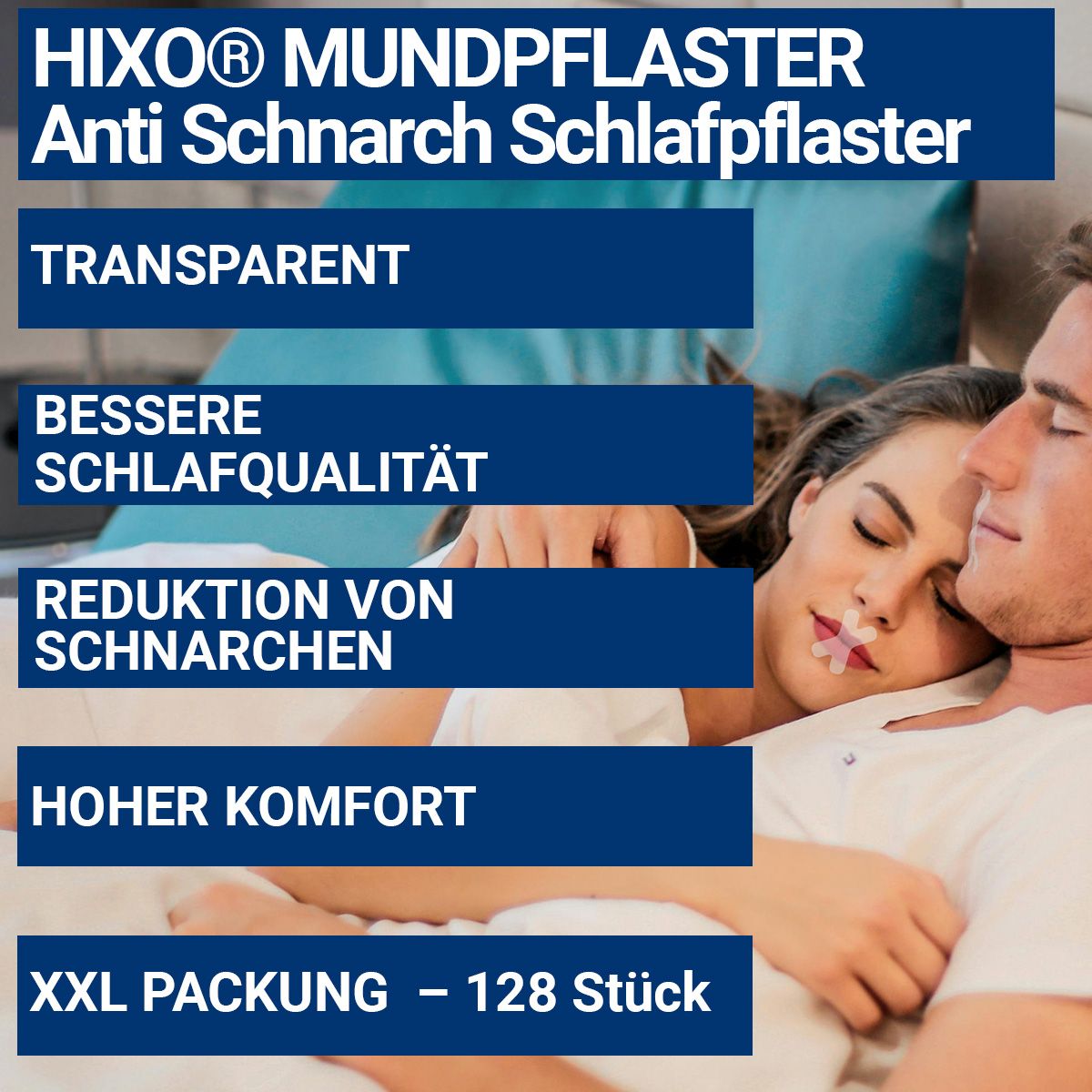 HIXO Mundpflaster Anti-Schnarchen