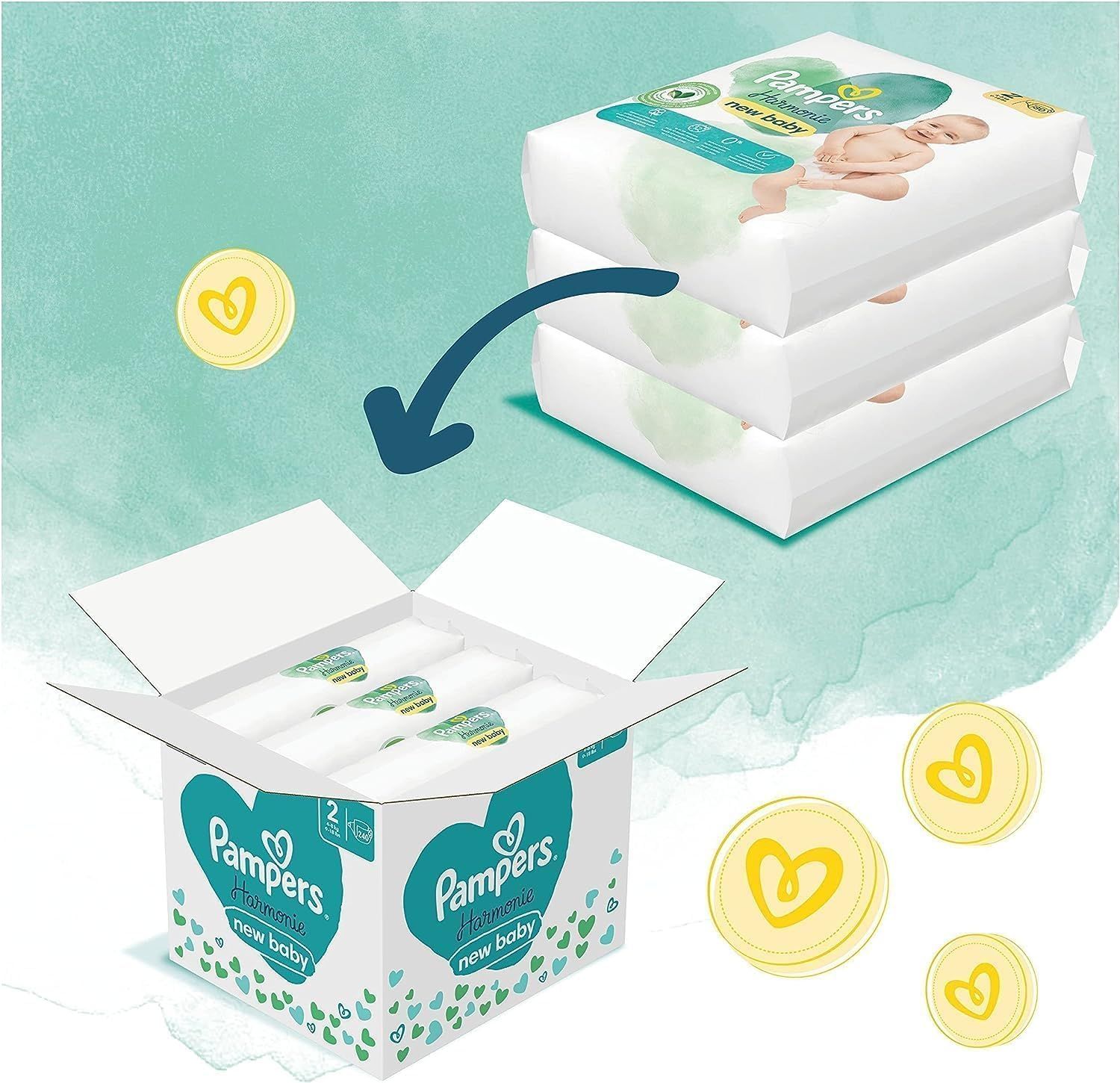 Pampers - Windeln "Harmonie" Gr.1, 2-5kg