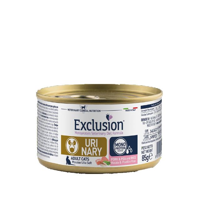 Exclusion Urinary Cat Schwein & Erbse Nassfutter für Katzen 2,04 kg