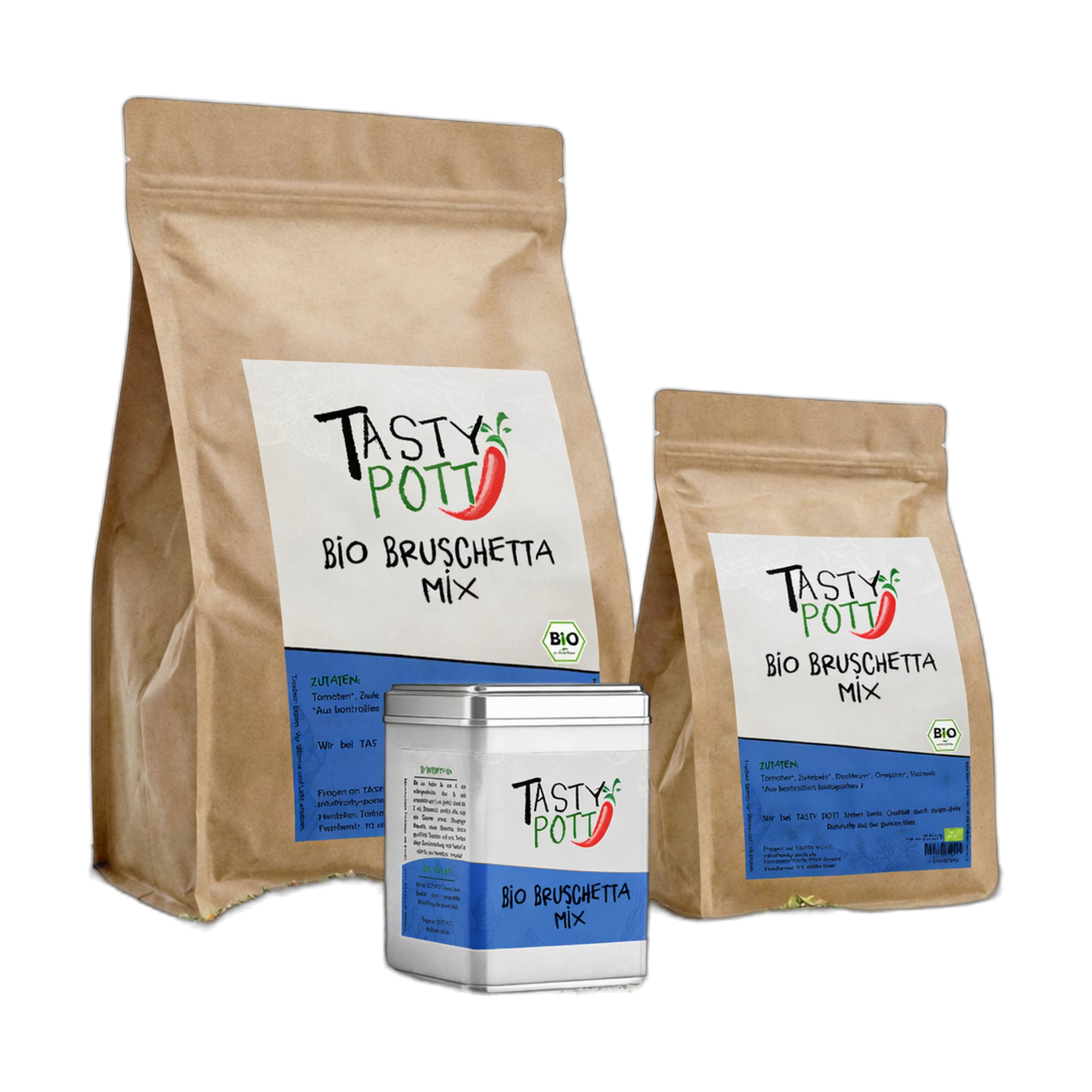 Tasty-Pott Tasty Pott Bio Bruschetta Mix Gewürzmischung 500 g