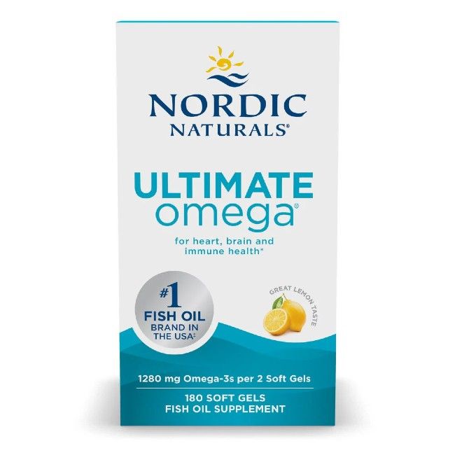 NORDIC NATURALS Ultimate Omega EPA & DHA 180 Gel Morbidi Gusto Limone