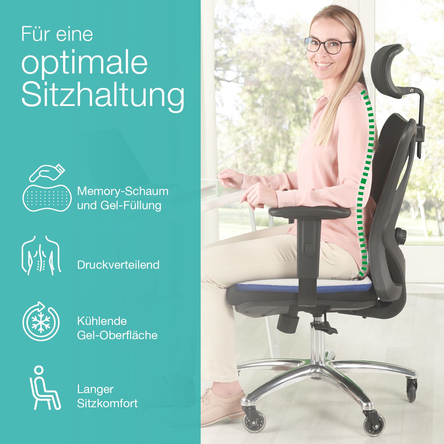 aktivshop Gel-Sitzkissen