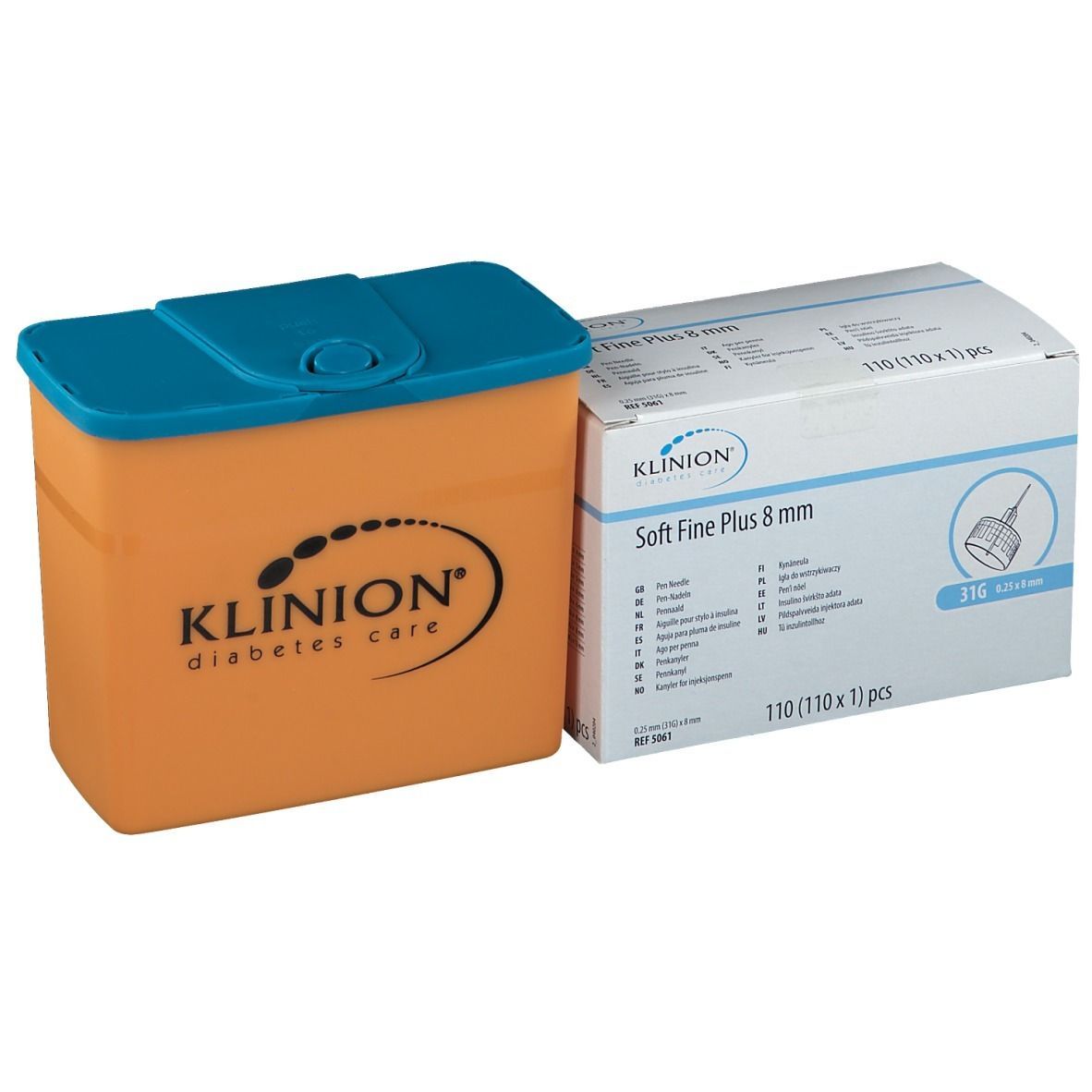 Klinion Soft fine plus Kanülen 8mm 31G 0,25mm