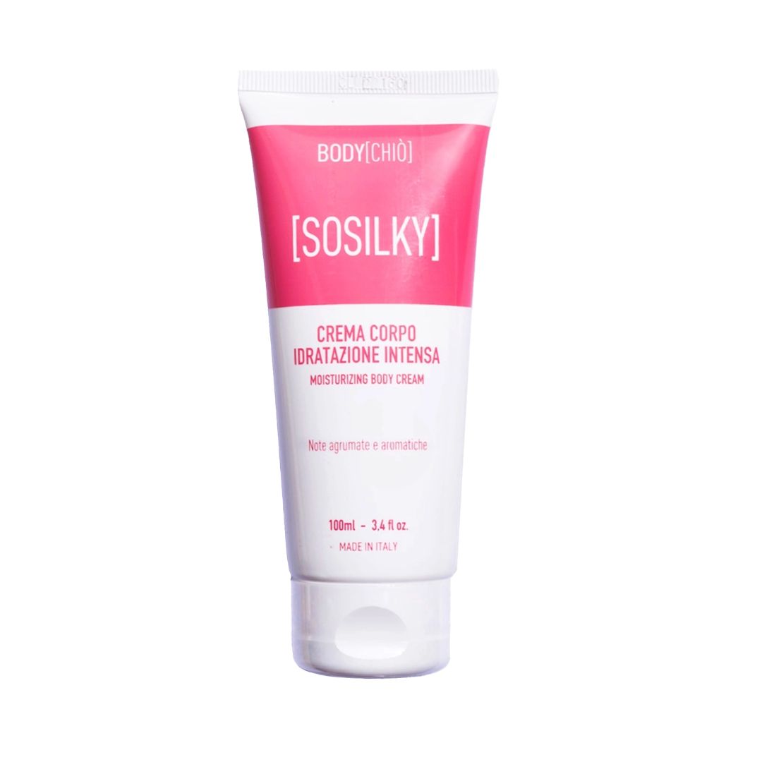 Chiò Skincare, Sosilky Crema Corpo Idratazione Intensa a Rapido Assorbimento, Contrasta la Secchezza