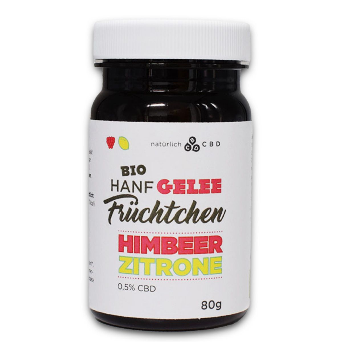 natürlich CBD BIO Fruchtgummi Himbeere Zitrone