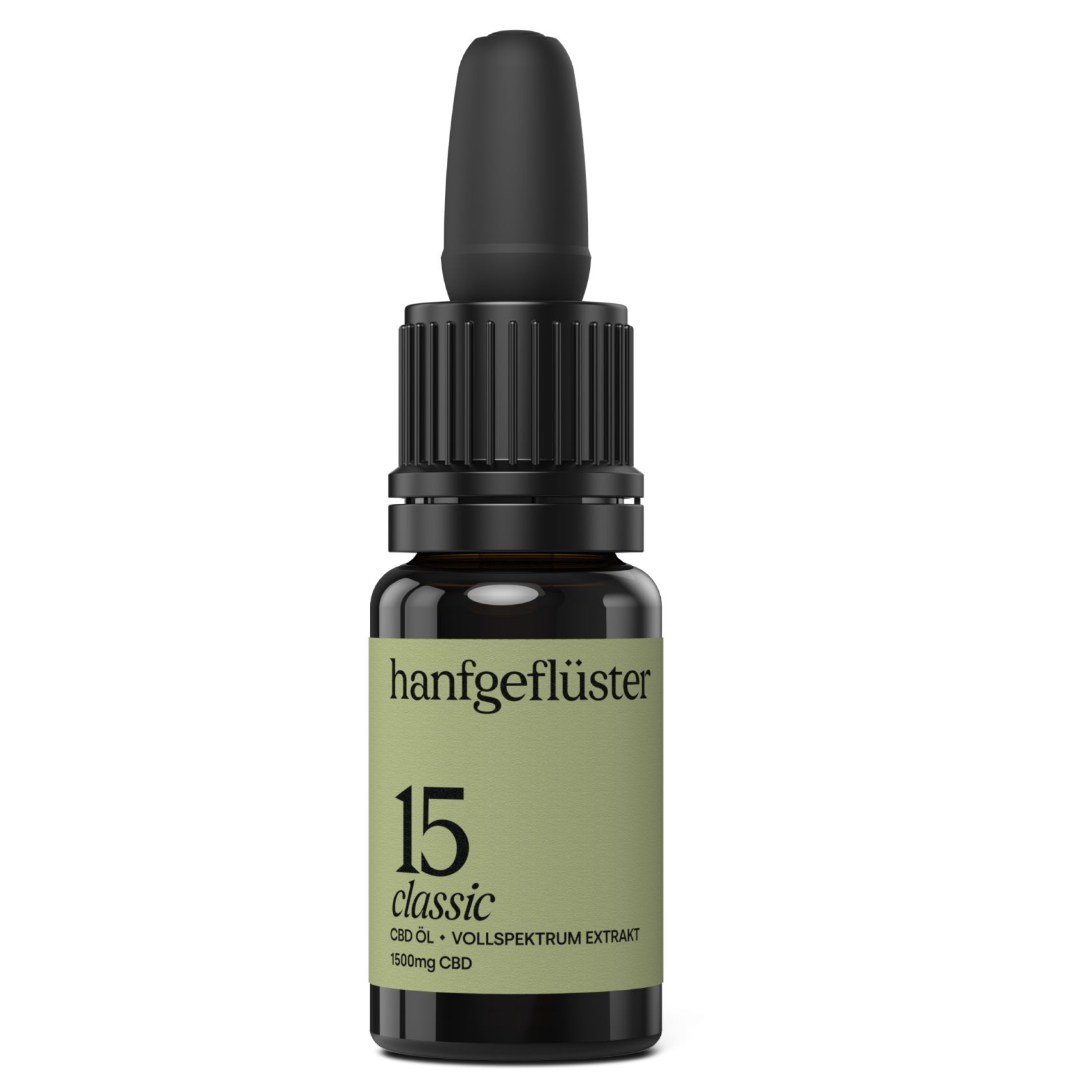 Hanfgeflüster Vollspektrum CBD Öl 15% 10 ml Tropfen zum Einnehmen