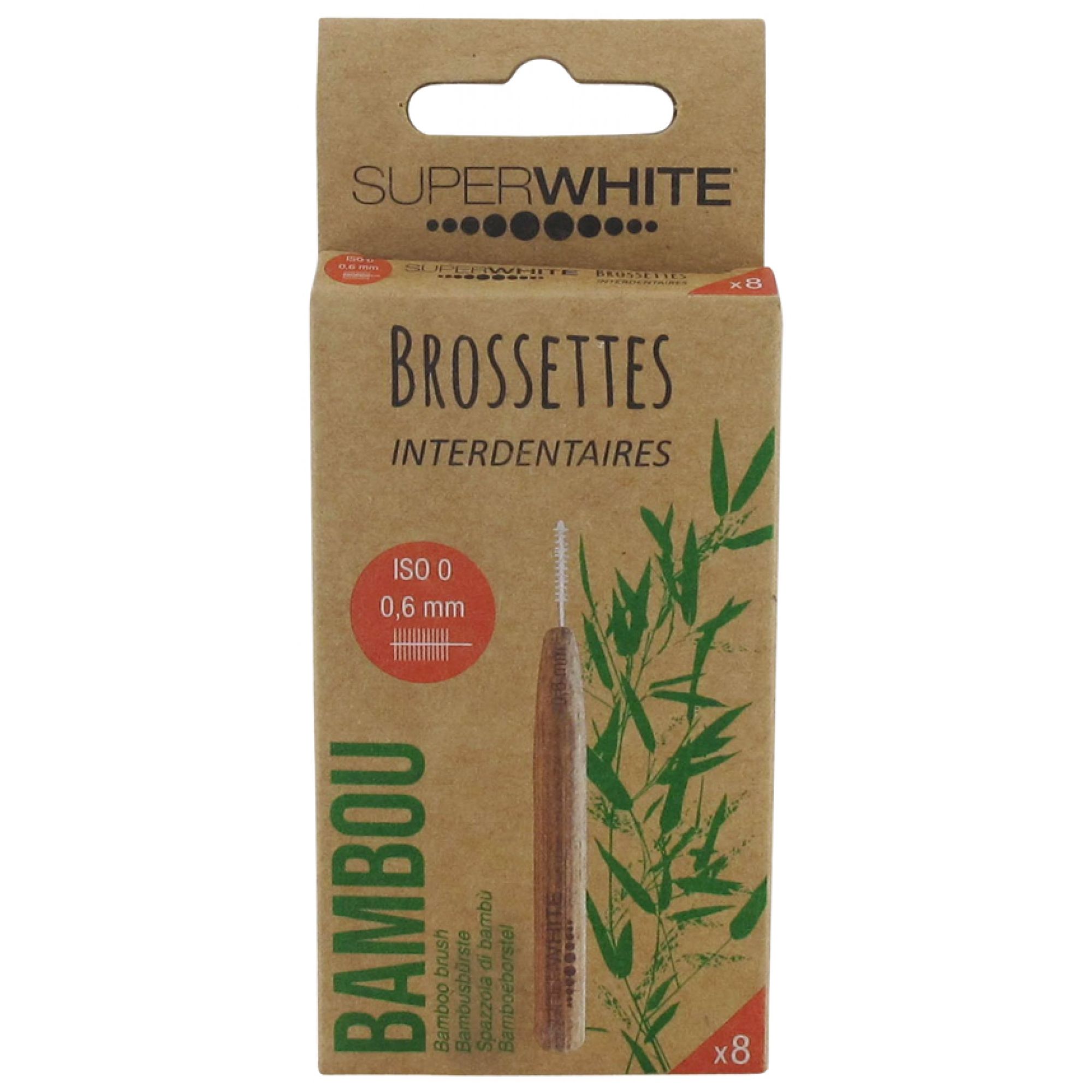 Superwhite 8 Interdentalbürsten (Größe: ISO 0 0,6 mm) 5,1x1x11,9 cm