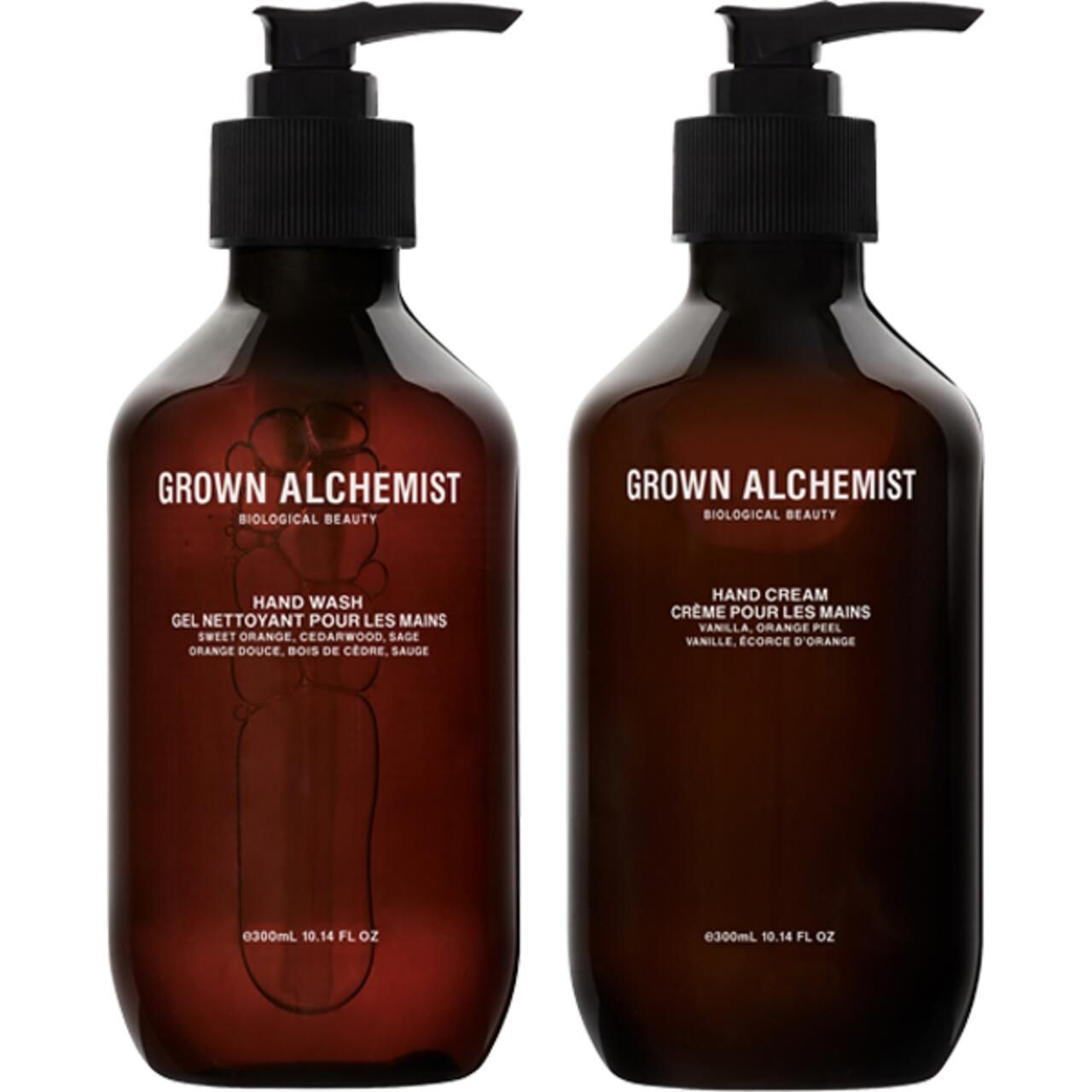 Grown Alchemist, Hand Care Kit = Hand Wash 300 ml + Hand Cream 300 ml