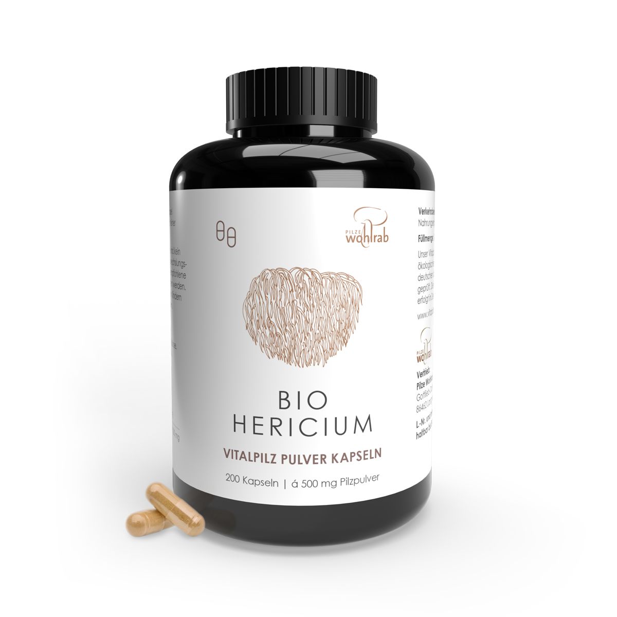 Pilze Wohlrab - BIO Hericium Pulverkapseln