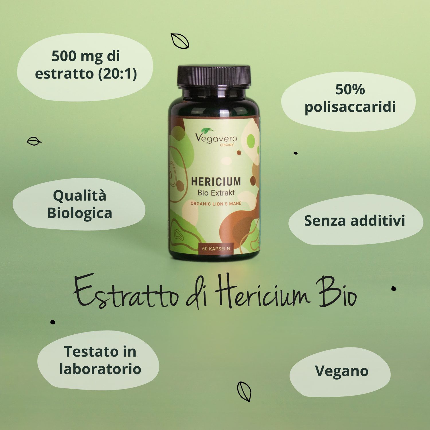 Rapporto di laboratorio. Certificato di Agrolab. Conferma dei test su microbiologia, metalli pesanti e pesticidi.