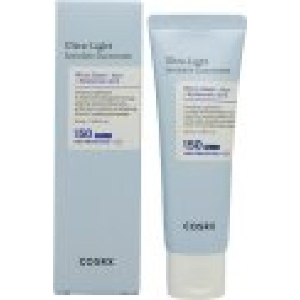 COSRX Ultra Light Invisible Sunscreen Tube und Kartonverpackung. SPF50+ PA++++. Enthält Witch Hazel, Aloe, Hyaluronsäure.