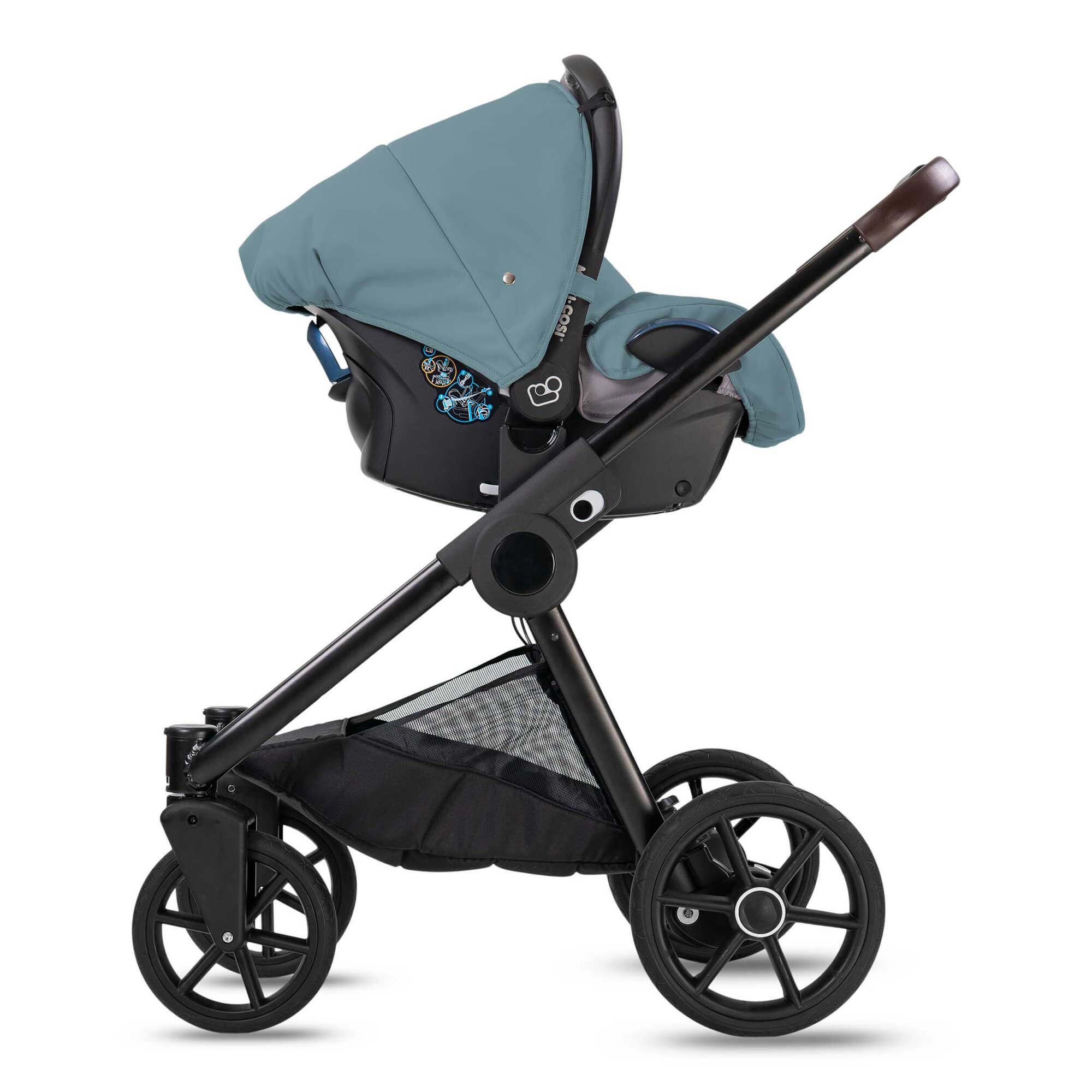 Minigo Groove 2 in 1 Kombikinderwagen GEL Reifen, Blue Grey
