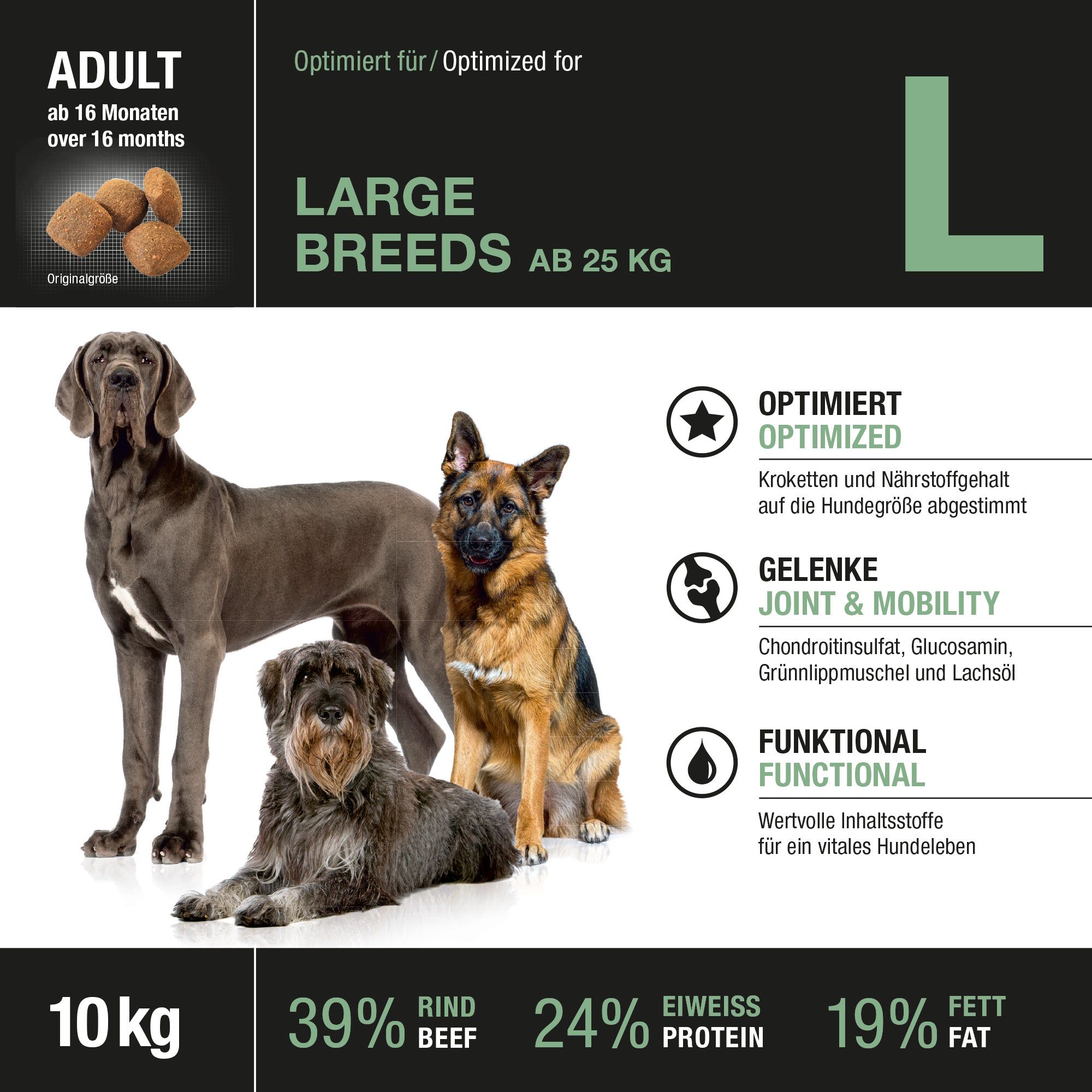 Wildsterne Breed Selection Adult Large Breeds Hundefutter, 10 kg.