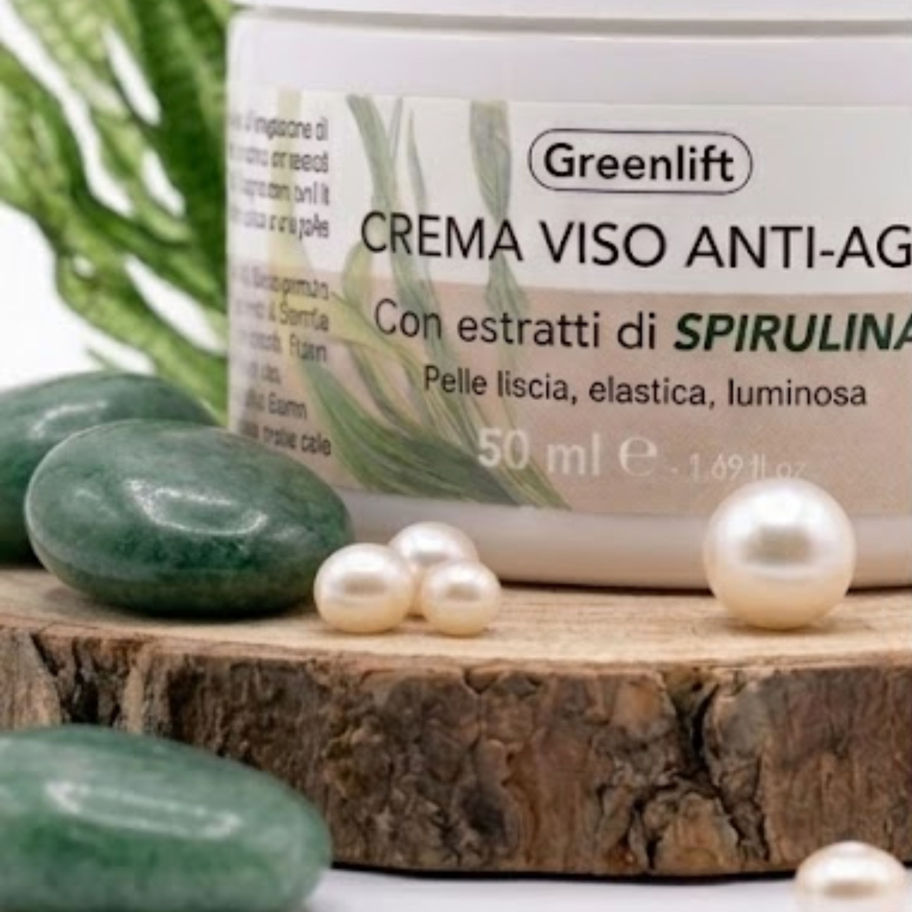 ALOHALABS Greenlift Anti-Aging Gesichtscreme mit Spirulina – Feuchtigkeitsspendende Pflege