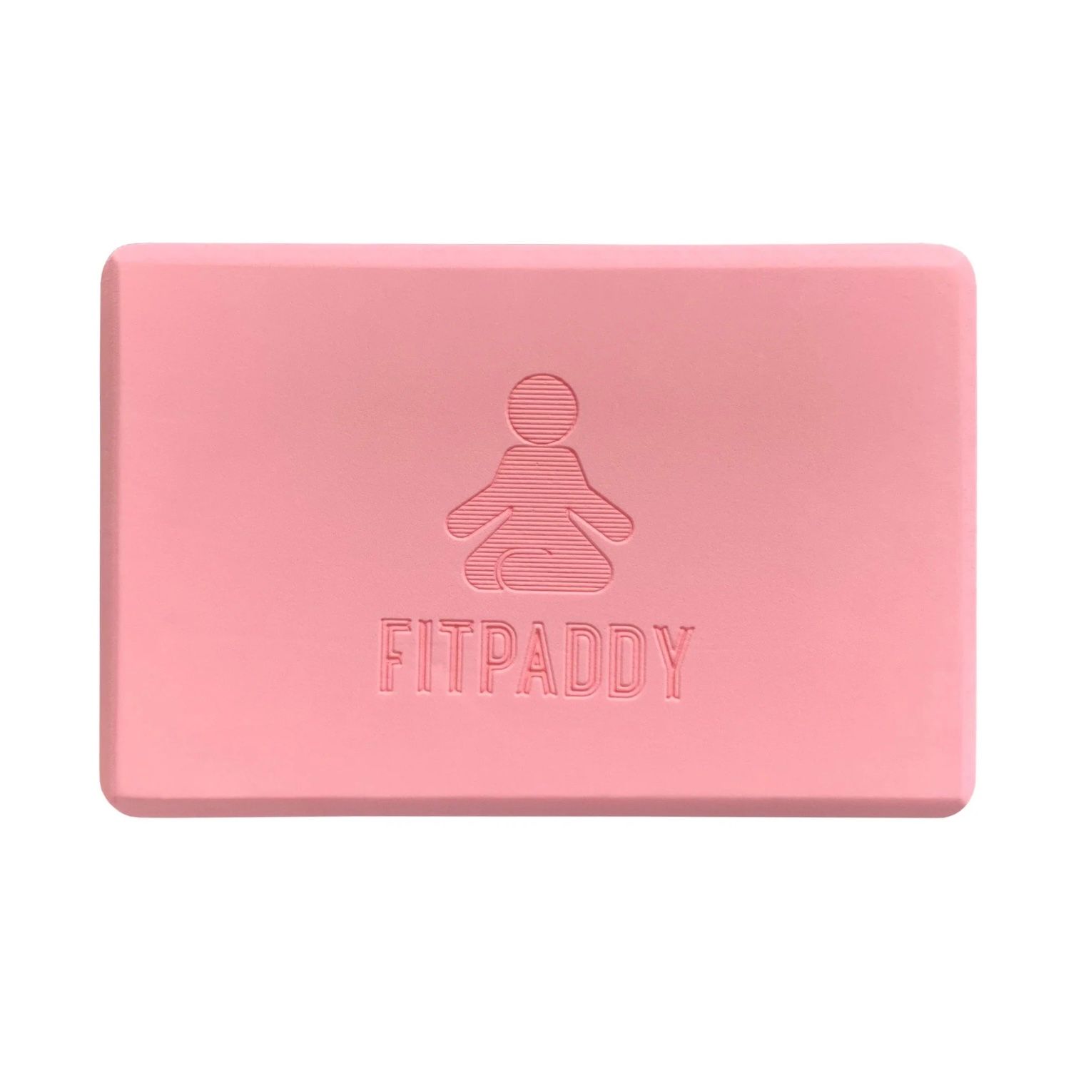 FITPADDY - Coppia di blocchetti / mattoncini Yoga in schiuma EVA rosa
