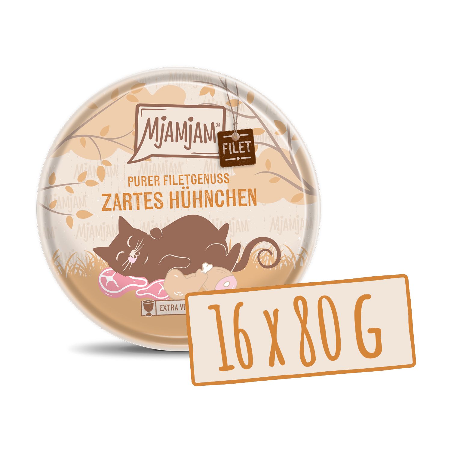MjAMjAM Purer Filetgenuss - zartes Hühnchen 16x80 g