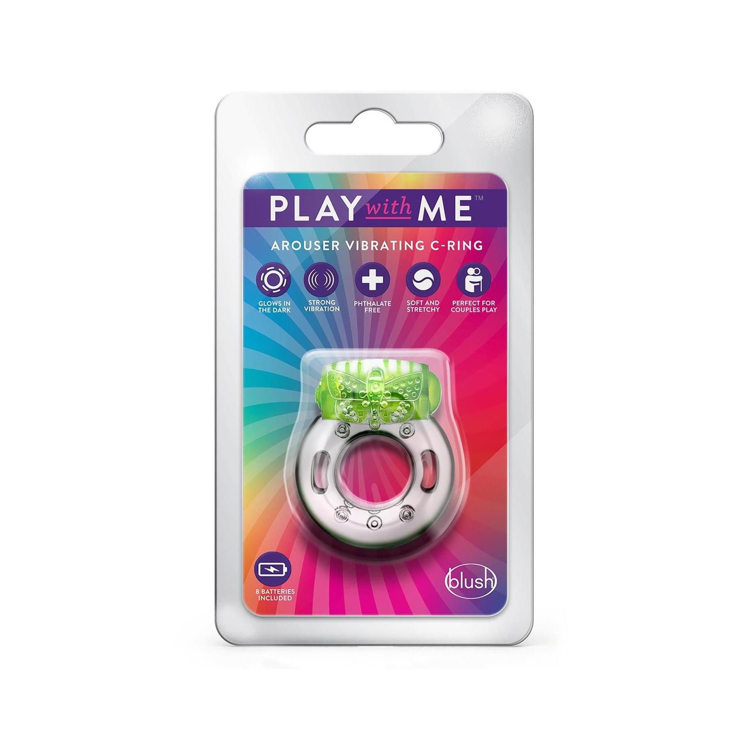 Blush - PLAY WITH ME AROUSER VIBRATING C-RING GREEN