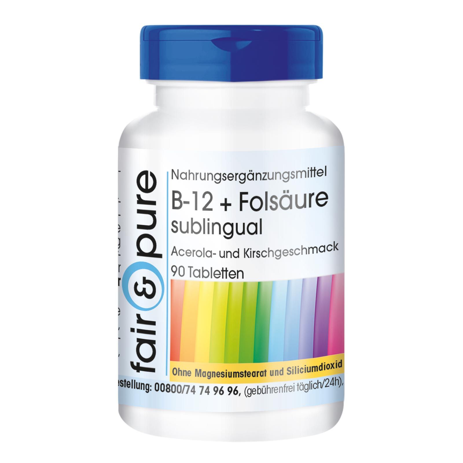 fair - pure | B 12 + Folsäure sublingual 90 St
