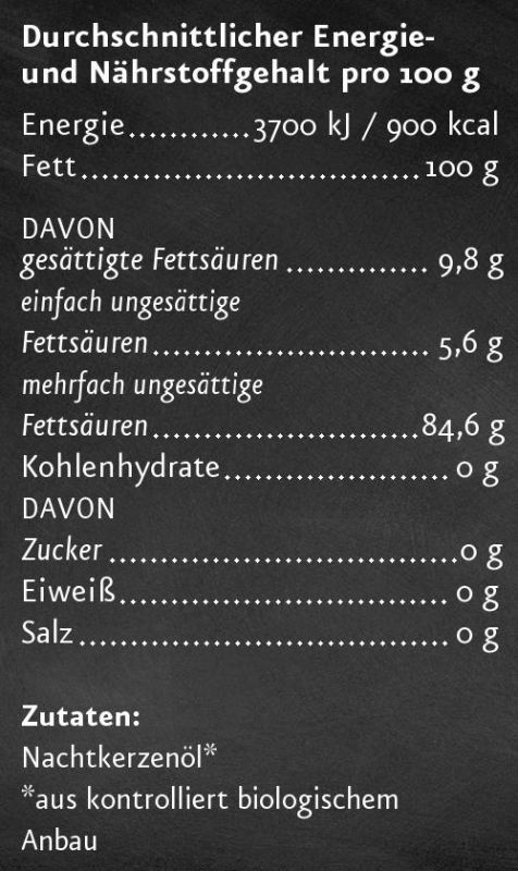 Ölmühle Solling Nachtkerzenöl 250 ml Öl