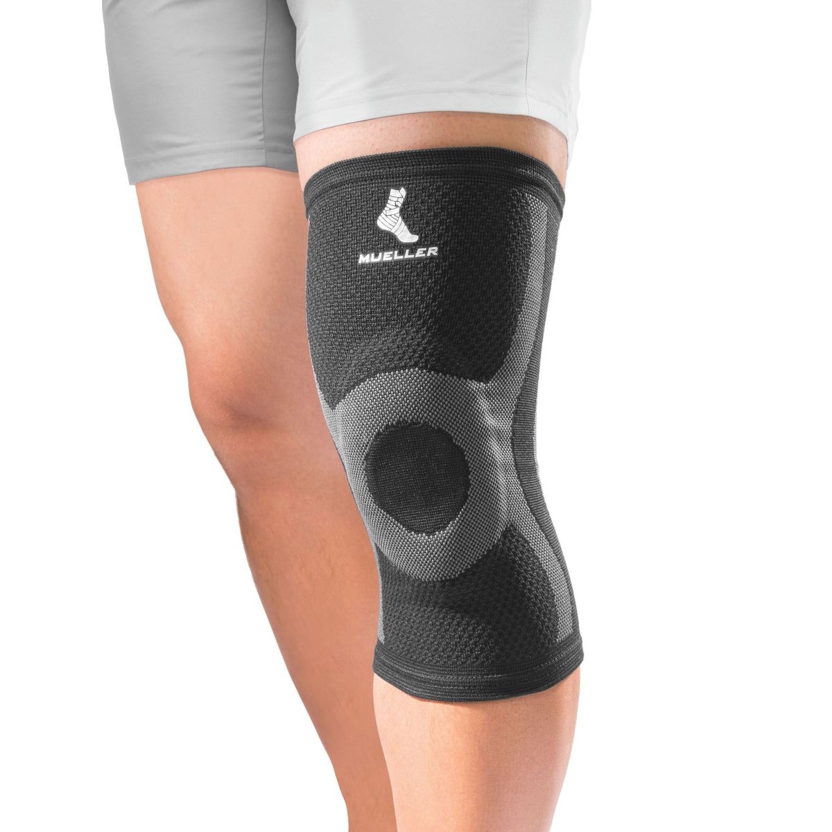 Mueller Premium Knit Knee Support with Geld Pad