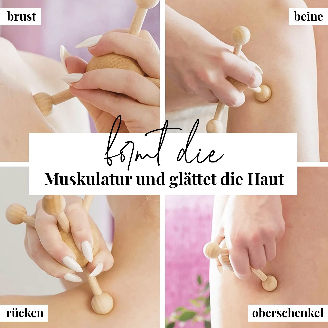 tuuli Triggerpunkt Massagegerät Massager Massagespinne Rücken Nacken Schulter aus Holz 1 St