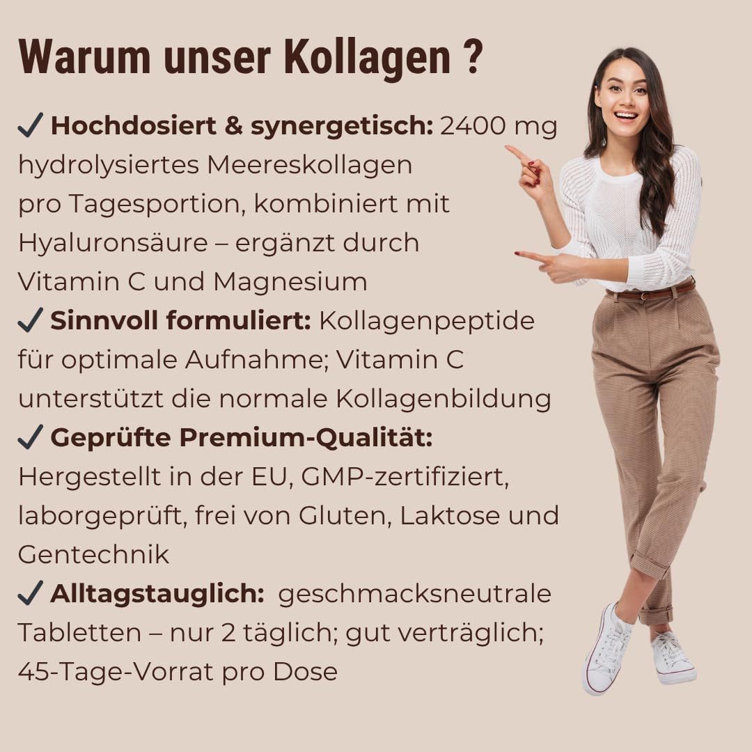 Vitassential Marine Kollagen+ Hyaluron Komplex Tabletten