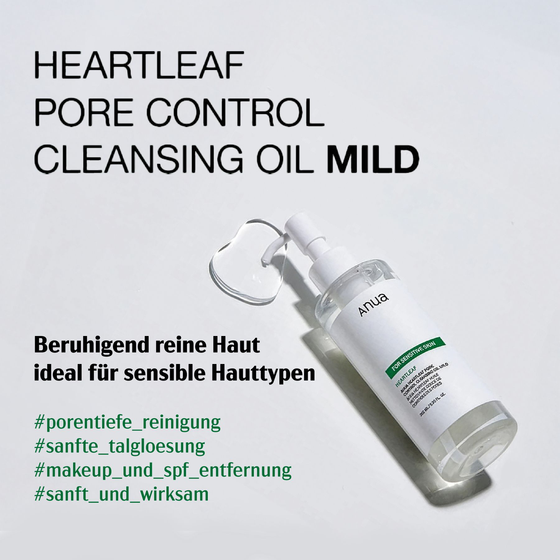 Anua Heartleaf Make-up Porenreinigungsöl für Gesicht