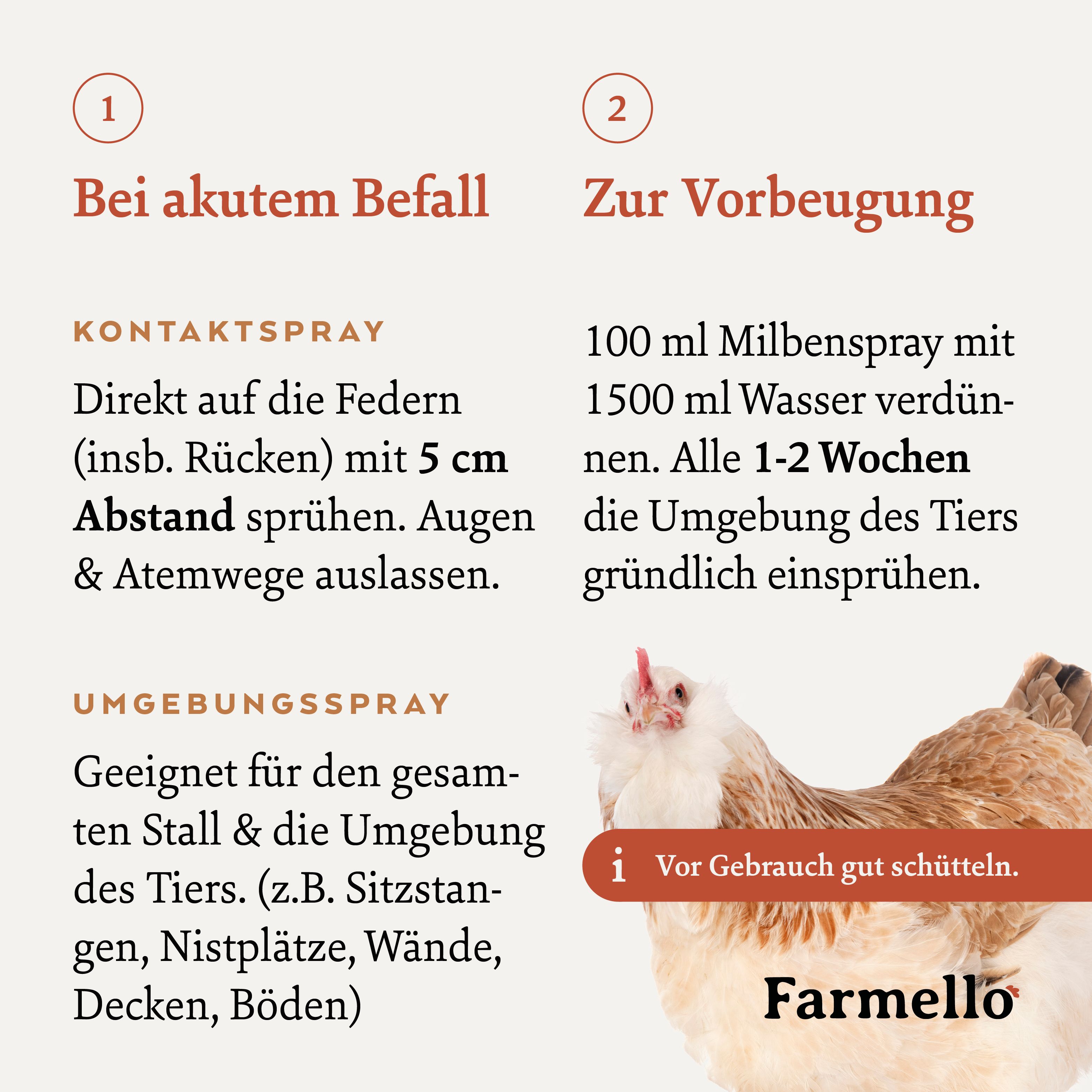 Farmello - Anti Milbenspray Hühner
