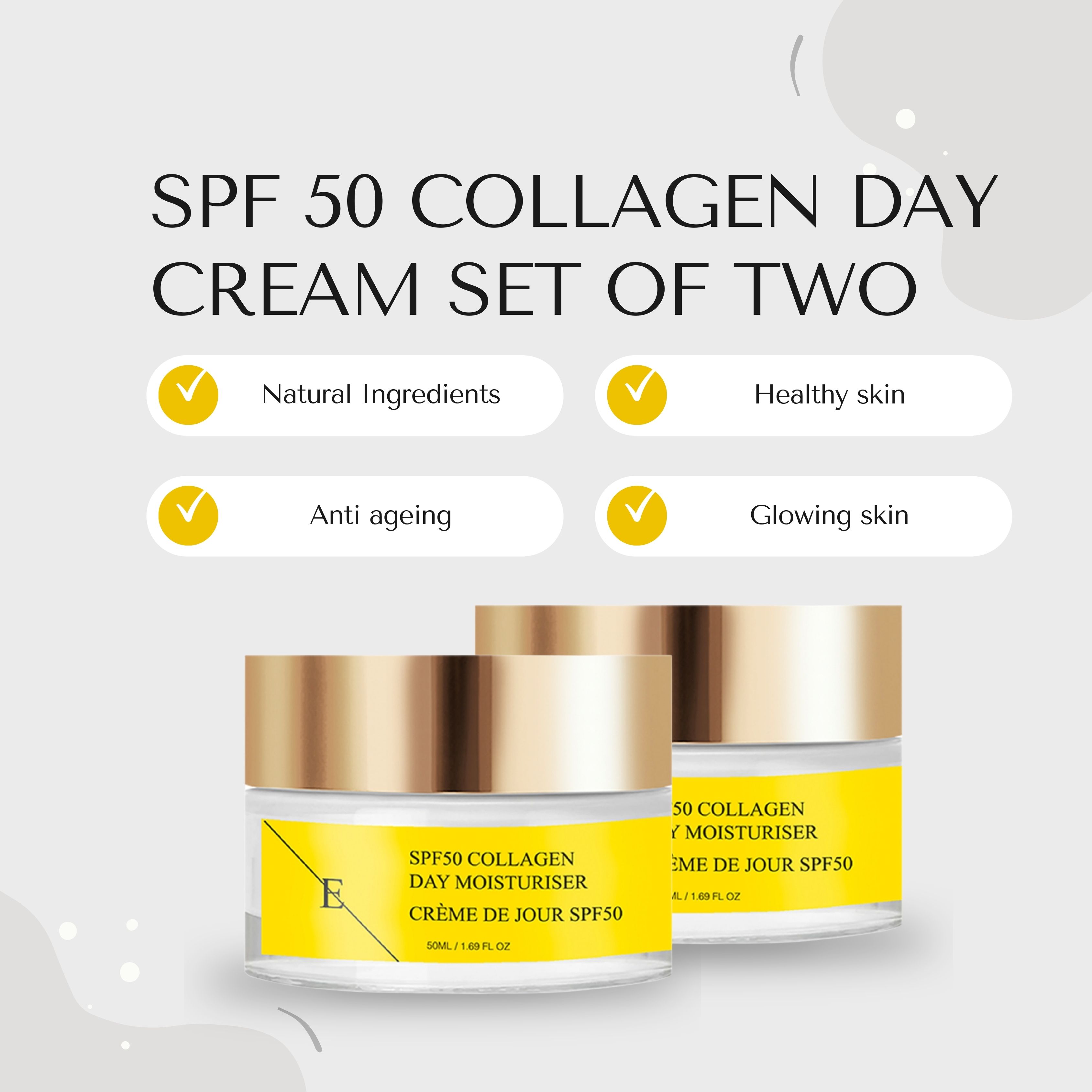 ErthSkin London  SPF Kollagen Tagescreme set