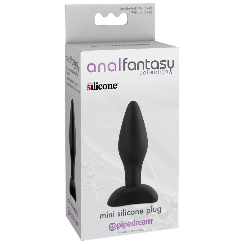 Anal Fantasy Collection - Mini Silicone Plug Black