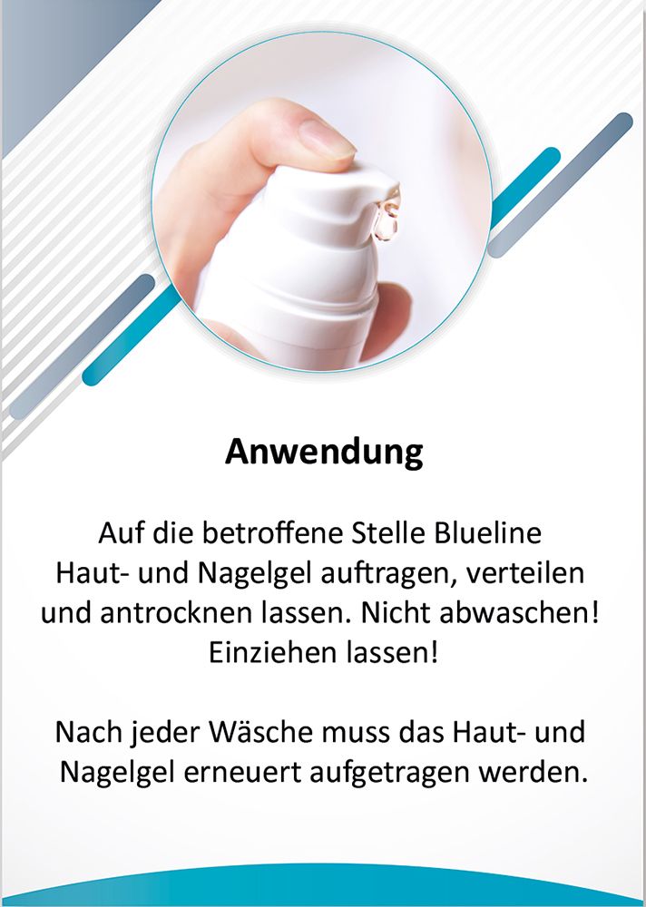 Blueline Nagelgel bei Nagelpilz, Nagelentzündungen, Hautirritationen & Infektionen Hautgel