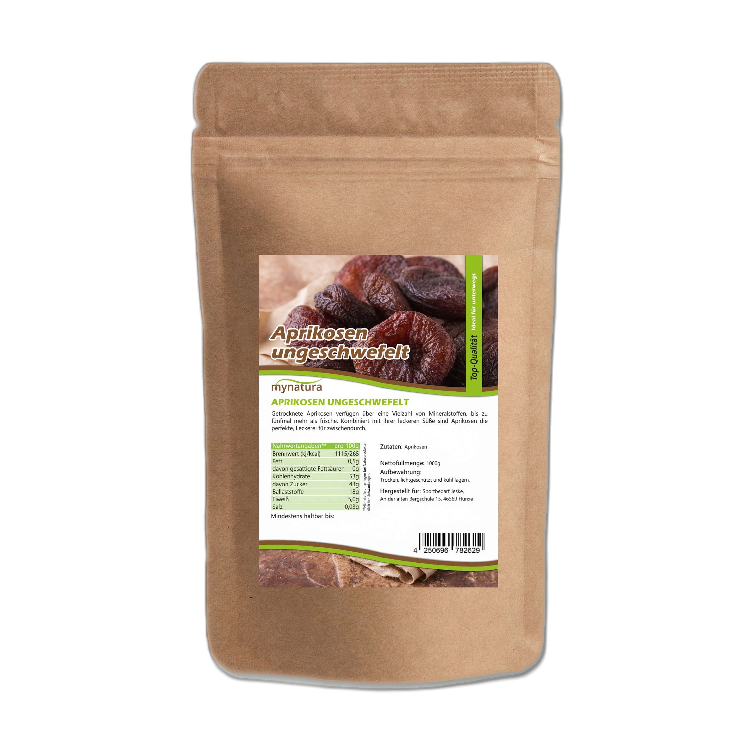 Mynatura getrocknete Aprikosen ungeschwefelt 1000 g