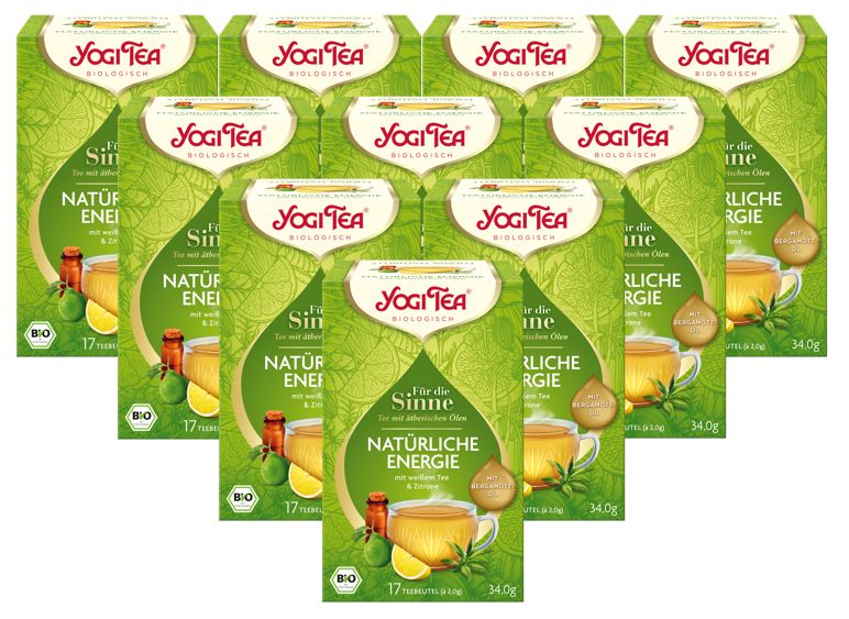 Yogi Tea - Natürliche Energie Für die Sinne Bio Kräutertee 10x34 g Set