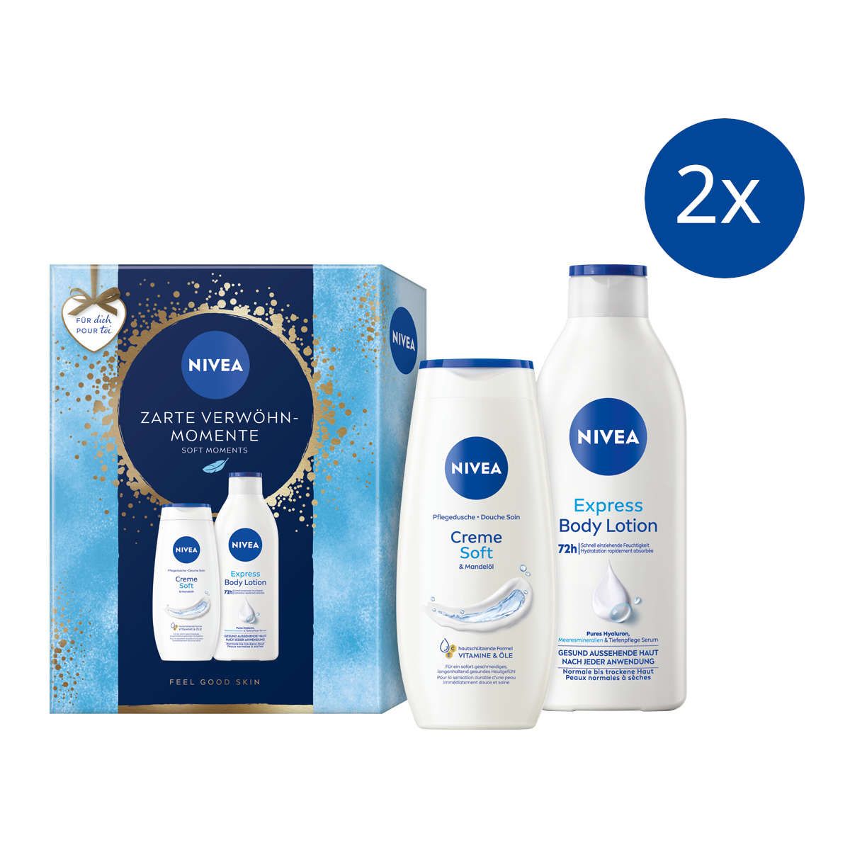 Nivea Zarte Verwöhn-Momente Geschenkset 2x1 St