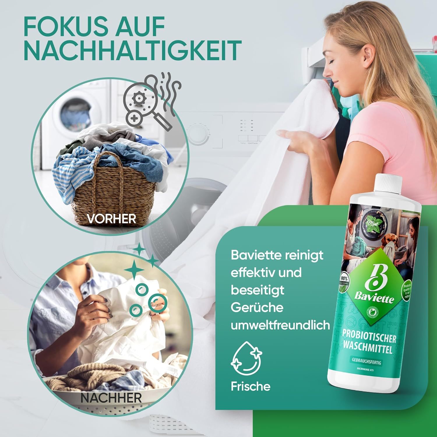 Baviette Probiotischer Waschmittel