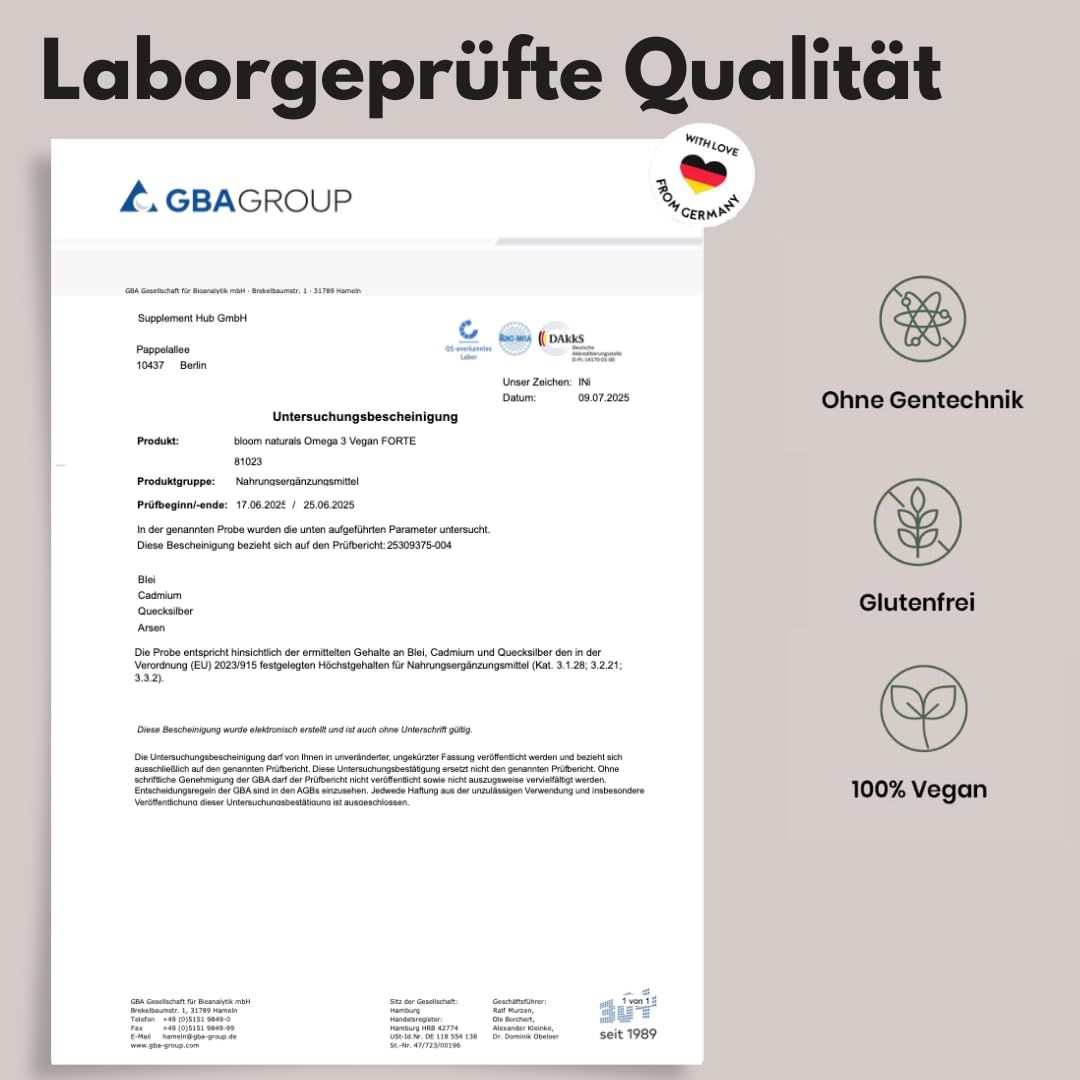 Bloom Naturals Omega 3 Kapseln