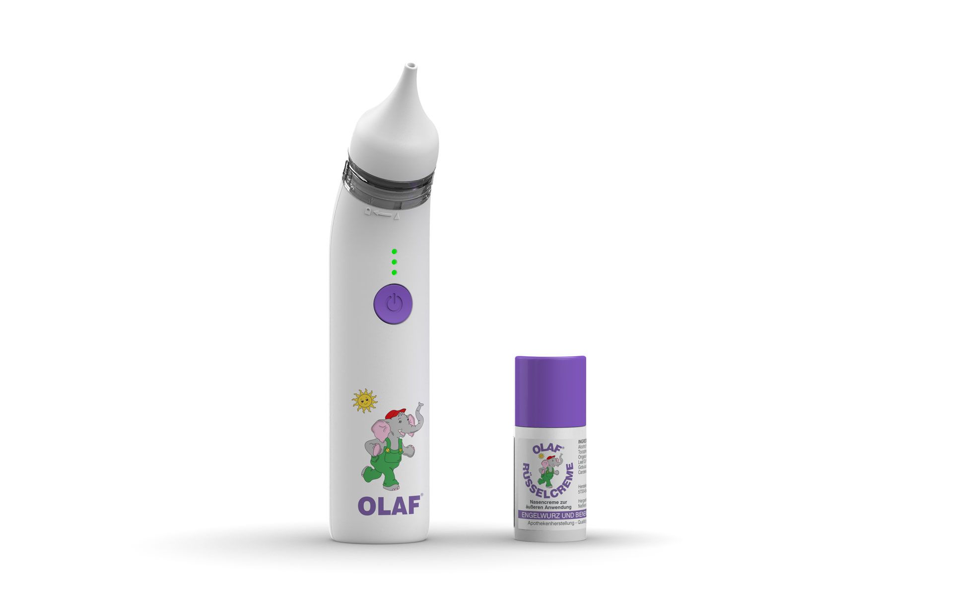 Olaf® Nasenpflege-Set Baby mit Usb-C Nasensauger & Nasencreme 1 St