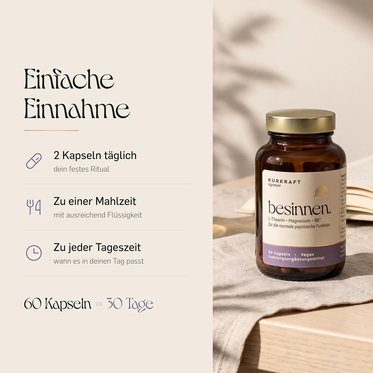 Kurkraft besinnen Angebot