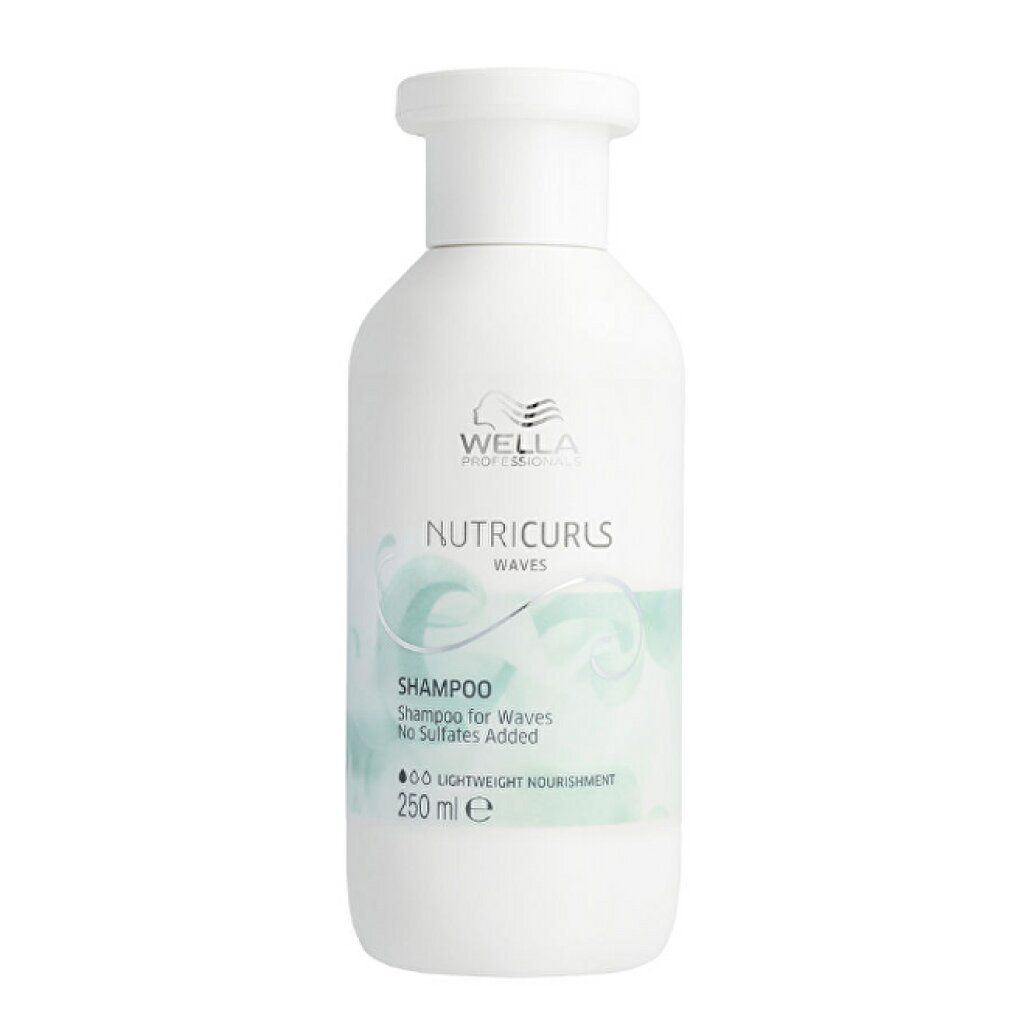 Wella Nutricurls Waves Shampoo, 250 ml Flasche.