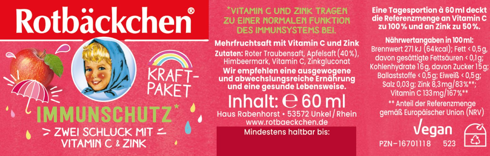 Rotbäckchen Kraftpaket Immunschutz Shot