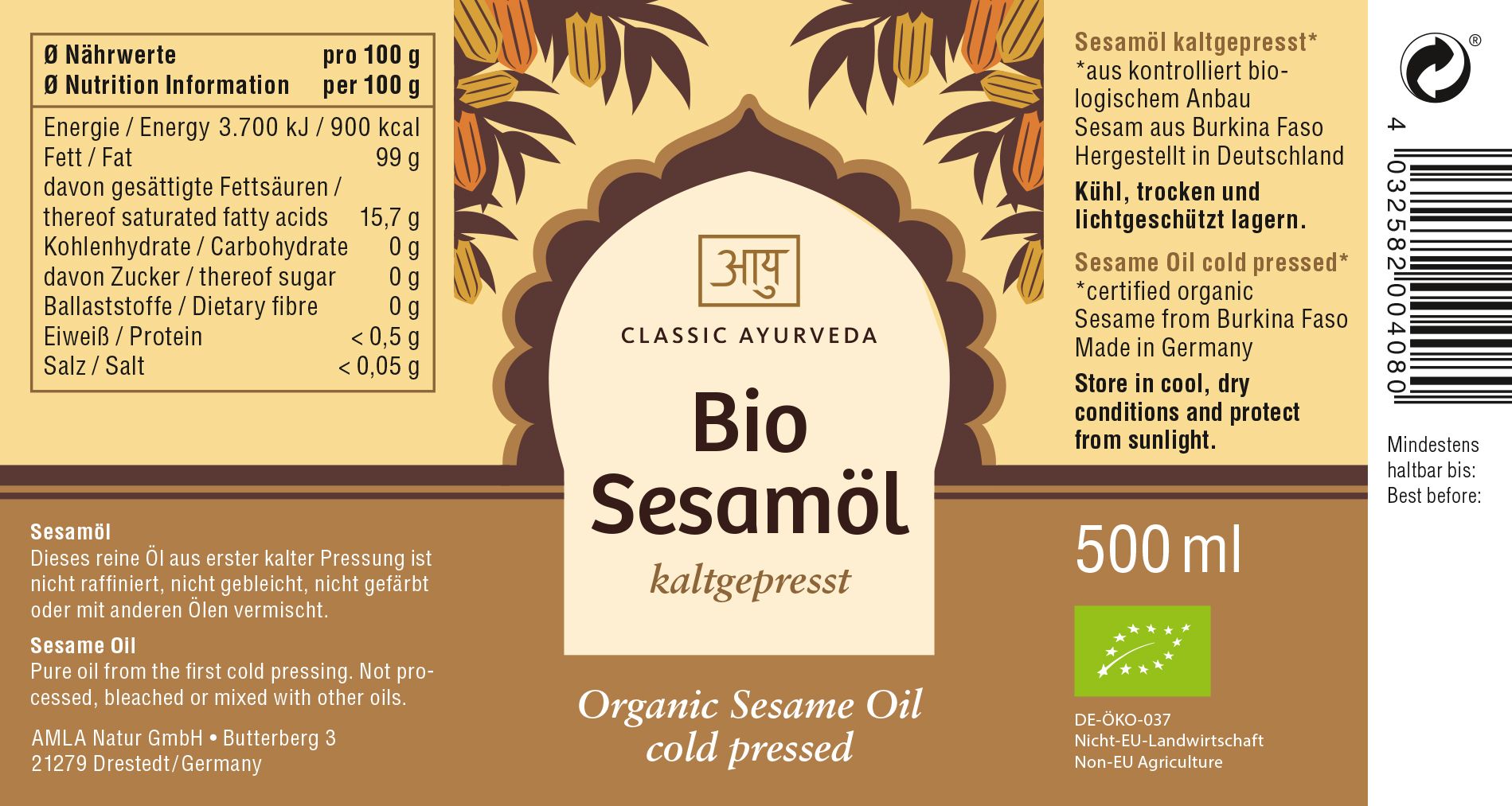 Classic Ayurveda - Sesamöl