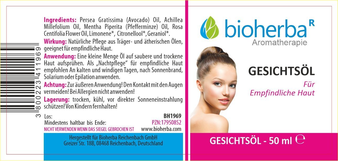 Bioherba Gesichtsöl für empfindliche Haut