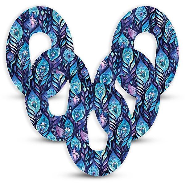 Diasticker® Dexcom G6 Fixiertapes "Batik Peacock"