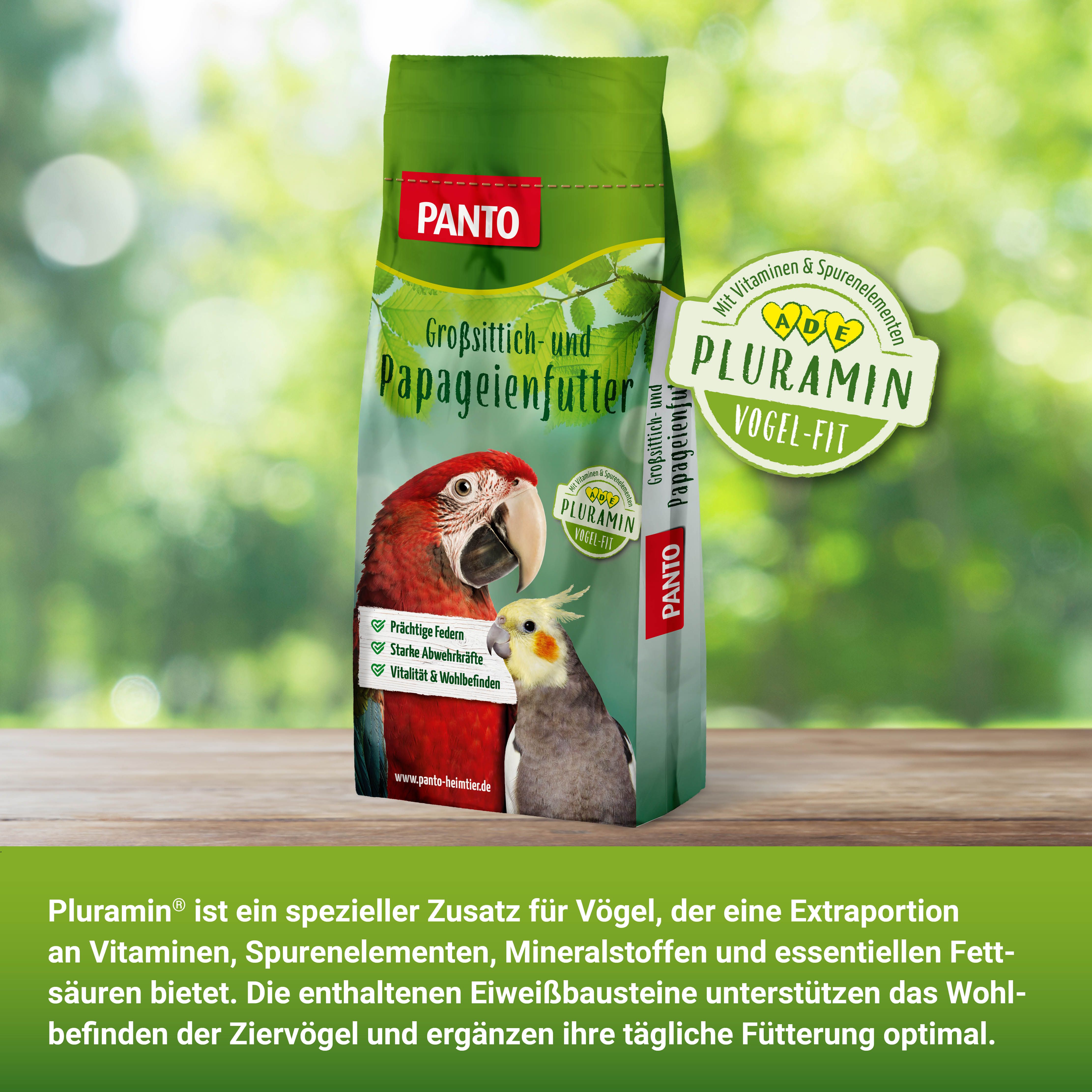 PANTO® Papageienfutter mit Pluramin®