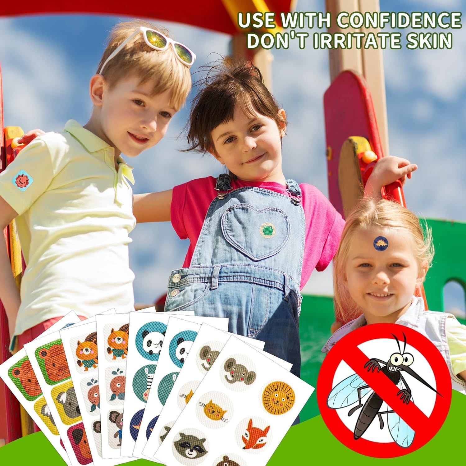 CHALLEY-YOKI Mückenpflaster Mückenschutz Kinder Anti Mücken